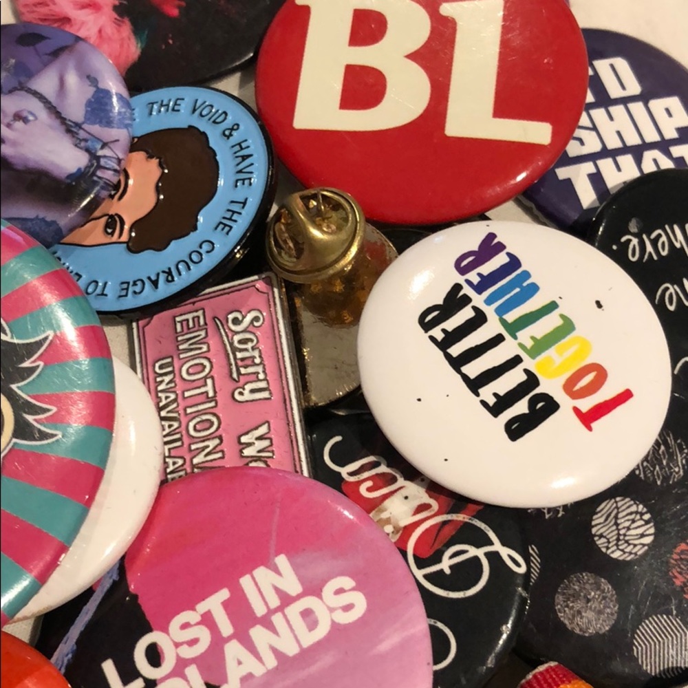 Emo band pins